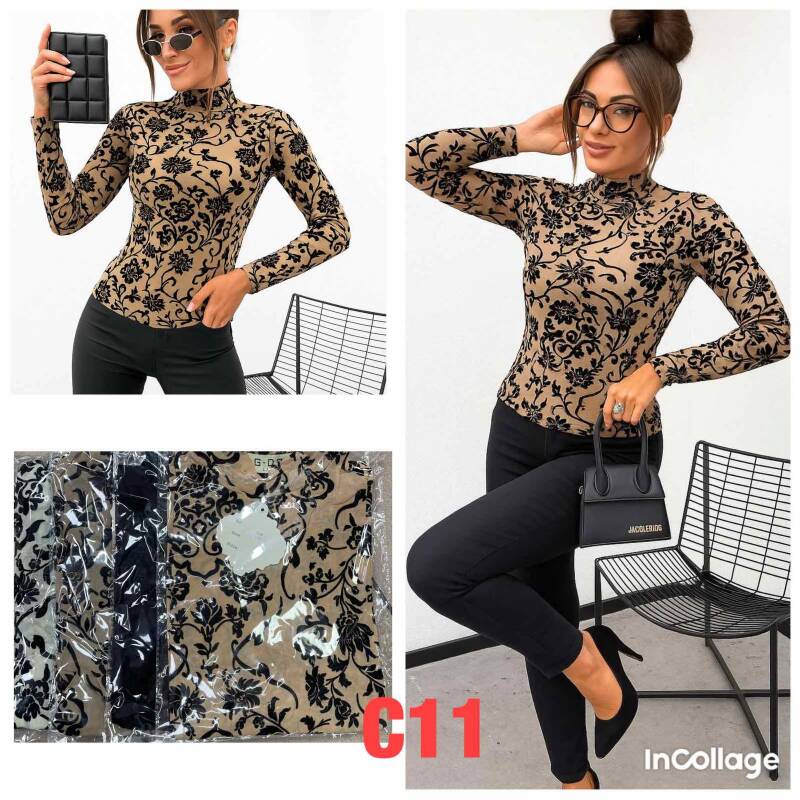 Bluzki damskie Roz M-2XL, Mix Kolor .Paczka 10 szt